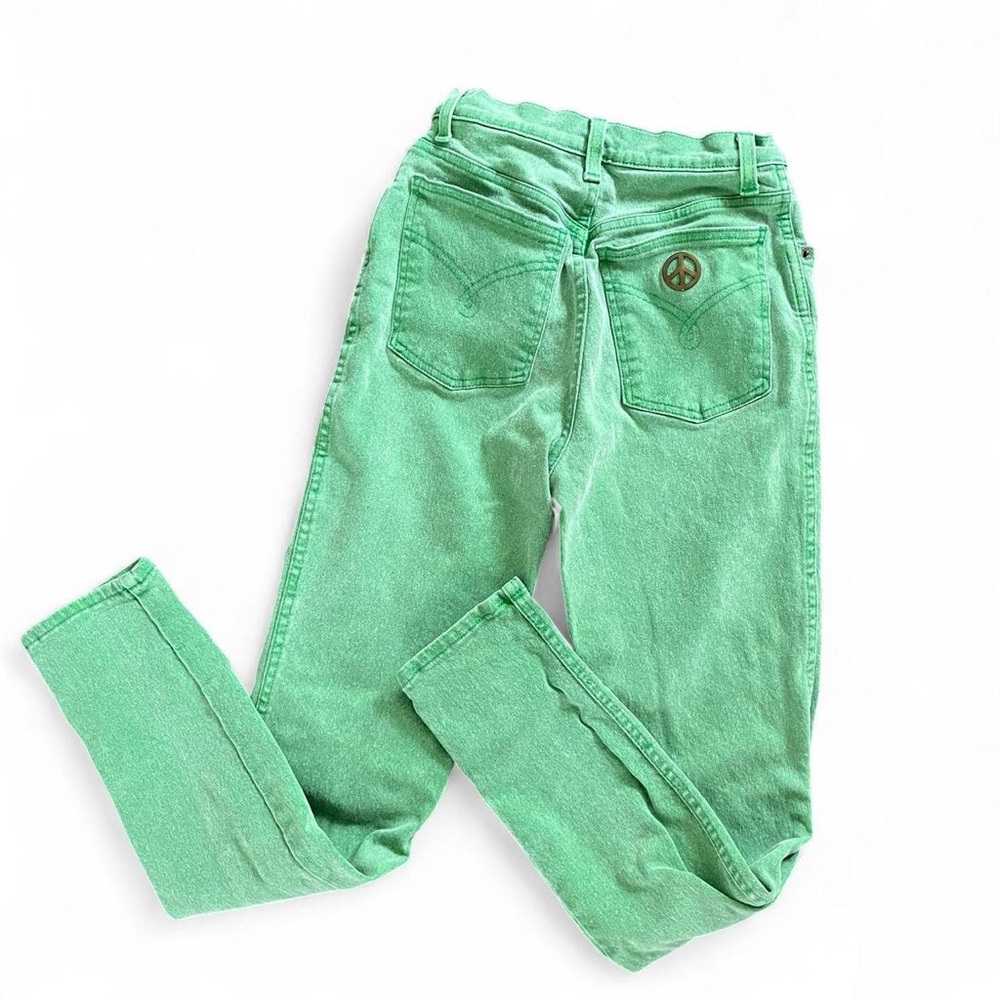 VINTAGE MOSCHINO JEANS • High-Waisted Stretch Mom Skinny Jeans 23 24 XS 0